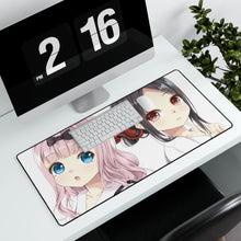 Charger l&#39;image dans la galerie, Kaguya and Chika Mouse Pad (Desk Mat) With Laptop
