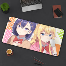 Load image into Gallery viewer, Gabriel DropOut Gabriel Tenma White, Vignette Tsukinose April Mouse Pad (Desk Mat) On Desk
