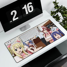 Charger l&#39;image dans la galerie, Fairy Tail Natsu Dragneel, Erza Scarlet, Gray Fullbuster, Lucy Heartfilia, Happy Mouse Pad (Desk Mat) With Laptop
