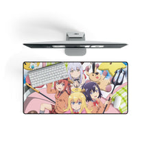 Load image into Gallery viewer, Gabriel DropOut Satanichia Kurumizawa Mcdowell, Gabriel Tenma White, Vignette Tsukinose April, Raphiel Shiraha Ainsworth Mouse Pad (Desk Mat) On Desk
