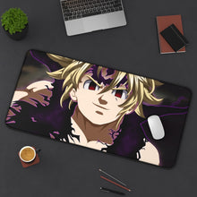 Load image into Gallery viewer, The Seven Deadly Sins Meliodas Mouse Pad (Desk Mat) On Desk
