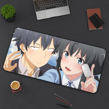 Charger l&#39;image dans la galerie, My Teen Romantic Comedy SNAFU Hachiman Hikigaya, Yukino Yukinoshita Mouse Pad (Desk Mat) On Desk
