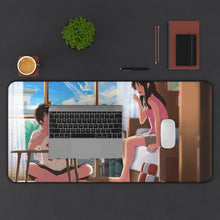 Cargar imagen en el visor de la galería, Taki and Mitsuha (Your Name) Mouse Pad (Desk Mat) With Laptop
