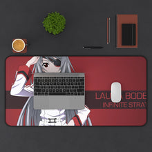 Charger l&#39;image dans la galerie, Infinite Stratos Laura Bodewig Mouse Pad (Desk Mat) With Laptop
