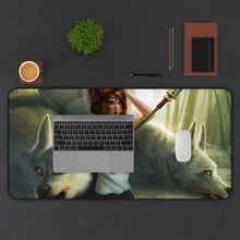 Cargar imagen en el visor de la galería, Princess Mononoke Mouse Pad (Desk Mat) With Laptop
