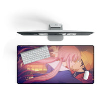 Charger l&#39;image dans la galerie, Mirai Nikki Yuno Gasai, Yukiteru Amano Mouse Pad (Desk Mat) On Desk
