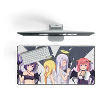 Load image into Gallery viewer, Gabriel DropOut Satanichia Kurumizawa Mcdowell, Gabriel Tenma White, Vignette Tsukinose April, Raphiel Shiraha Ainsworth Mouse Pad (Desk Mat) On Desk
