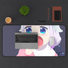 Load image into Gallery viewer, Miss Kobayashi&#39;s Dragon Maid Kanna Kamui, Kobayashi San Chi No Maid Dragon Mouse Pad (Desk Mat) With Laptop
