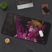 Cargar imagen en el visor de la galería, The Seven Deadly Sins Meliodas Mouse Pad (Desk Mat) On Desk
