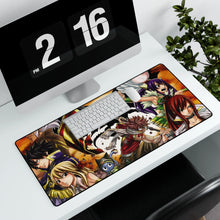 Charger l&#39;image dans la galerie, Fairy Tail Natsu Dragneel, Erza Scarlet, Gray Fullbuster, Lucy Heartfilia, Happy Mouse Pad (Desk Mat) With Laptop
