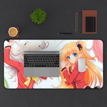 Charger l&#39;image dans la galerie, Charlotte Nao Tomori, Yusa Kurobane Mouse Pad (Desk Mat) With Laptop
