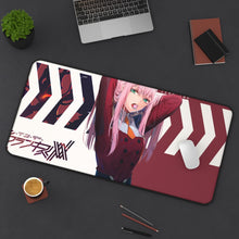 Load image into Gallery viewer, Darling In The FranXX 8k Mouse Pad (Desk Mat) On Desk
