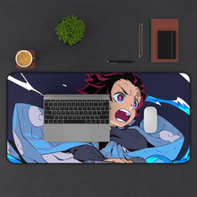 Load image into Gallery viewer, Tanjiro Kamado Mouse Pad (Desk Mat) With Laptop
