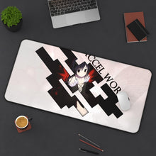 Load image into Gallery viewer, Accel World Kuroyukihime Mouse Pad (Desk Mat) On Desk
