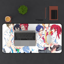 Charger l&#39;image dans la galerie, Free! Rin Matsuoka, Makoto Tachibana, Haruka Nanase, Nagisa Hazuki, Gou Matsuoka Mouse Pad (Desk Mat) With Laptop
