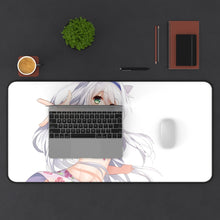 Charger l&#39;image dans la galerie, Rokudenashi Majutsu Koushi To Akashic Records Sistine Fibel Mouse Pad (Desk Mat) With Laptop
