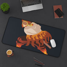 Cargar imagen en el visor de la galería, Kyojuro Rengoku , Hashira flame Mouse Pad (Desk Mat) On Desk
