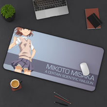 Load image into Gallery viewer, A Certain Scientific Railgun Mouse Pad (Desk Mat) On Desk
