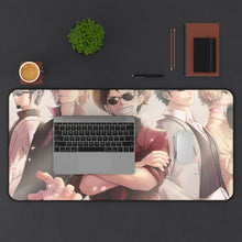 Load image into Gallery viewer, One Piece Monkey D. Luffy, Roronoa Zoro, Sanji Mouse Pad (Desk Mat) Background
