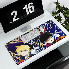 Charger l&#39;image dans la galerie, Mob Psycho 100 Arataka Reigen, Shigeo Kageyama, Teruki Hanazawa Mouse Pad (Desk Mat) With Laptop
