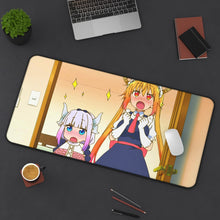 Charger l&#39;image dans la galerie, Miss Kobayashi&#39;s Dragon Maid Kanna Kamui, Kobayashi San Chi No Maid Dragon, Tohru Mouse Pad (Desk Mat) On Desk
