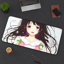 Cargar imagen en el visor de la galería, Eru Chitanda Smiling Mouse Pad (Desk Mat) On Desk
