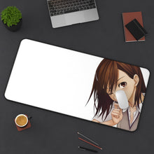 Load image into Gallery viewer, A Certain Scientific Railgun Mikoto Misaka Mouse Pad (Desk Mat) On Desk
