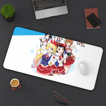 Load image into Gallery viewer, Nisekoi Chitoge Kirisaki, Kosaki Onodera, Seishirou Tsugumi, Marika Tachibana, Shuu Maiko Mouse Pad (Desk Mat) On Desk
