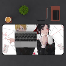 Cargar imagen en el visor de la galería, Kaguya and Miyuki Mouse Pad (Desk Mat) With Laptop
