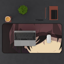 Charger l&#39;image dans la galerie, Yū Otosaka Smirking Mouse Pad (Desk Mat) With Laptop
