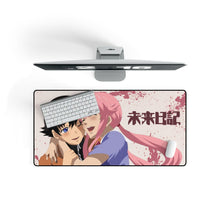 Cargar imagen en el visor de la galería, Mirai Nikki Yuno Gasai, Yukiteru Amano Mouse Pad (Desk Mat) On Desk
