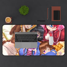 Load image into Gallery viewer, Blend S Maika Sakuranomiya, Kaho Hinata, Mafuyu Hoshikawa, Miu Amano Mouse Pad (Desk Mat) With Laptop
