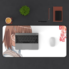 Load image into Gallery viewer, A Certain Scientific Railgun Mikoto Misaka Mouse Pad (Desk Mat) With Laptop
