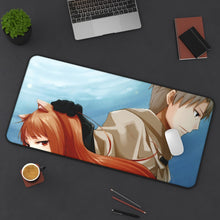 Cargar imagen en el visor de la galería, Spice And Wolf Mouse Pad (Desk Mat) On Desk
