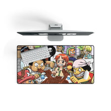 Load image into Gallery viewer, One Piece Monkey D. Luffy, Roronoa Zoro, Sanji, Nico Robin, Nami Mouse Pad (Desk Mat) With Laptop
