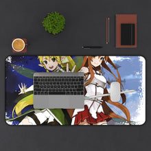 Cargar imagen en el visor de la galería, Leafa and Asuna Mouse Pad (Desk Mat) With Laptop
