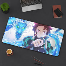 Charger l&#39;image dans la galerie, Demon Slayer: Kimetsu No Yaiba Mouse Pad (Desk Mat) On Desk
