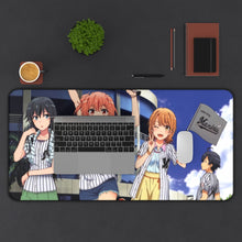 Charger l&#39;image dans la galerie, My Teen Romantic Comedy SNAFU Hachiman Hikigaya, Yukino Yukinoshita, Yui Yuigahama Mouse Pad (Desk Mat) With Laptop
