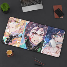 Charger l&#39;image dans la galerie, Inosuke Hashibira Zenitsu Agatsuma Mouse Pad (Desk Mat) On Desk
