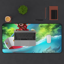 Load image into Gallery viewer, Ponyo Ponyo Mouse Pad (Desk Mat) With Laptop
