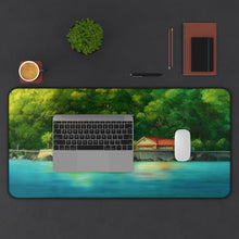 Load image into Gallery viewer, Ponyo Ponyo Mouse Pad (Desk Mat) With Laptop
