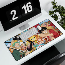 Load image into Gallery viewer, Luffy&#39;s crew Mouse Pad (Desk Mat) With Laptop
