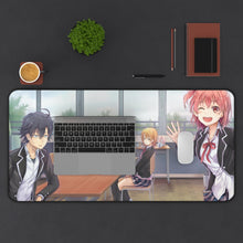 Charger l&#39;image dans la galerie, My Teen Romantic Comedy SNAFU Hachiman Hikigaya, Yukino Yukinoshita, Yui Yuigahama Mouse Pad (Desk Mat) With Laptop
