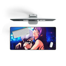 Load image into Gallery viewer, Tokyo Ghoul Ken Kaneki, Rize Kamishiro Mouse Pad (Desk Mat) On Desk
