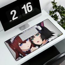 Load image into Gallery viewer, Makise and Mayuri Cosplay Mouse Pad (Desk Mat)
