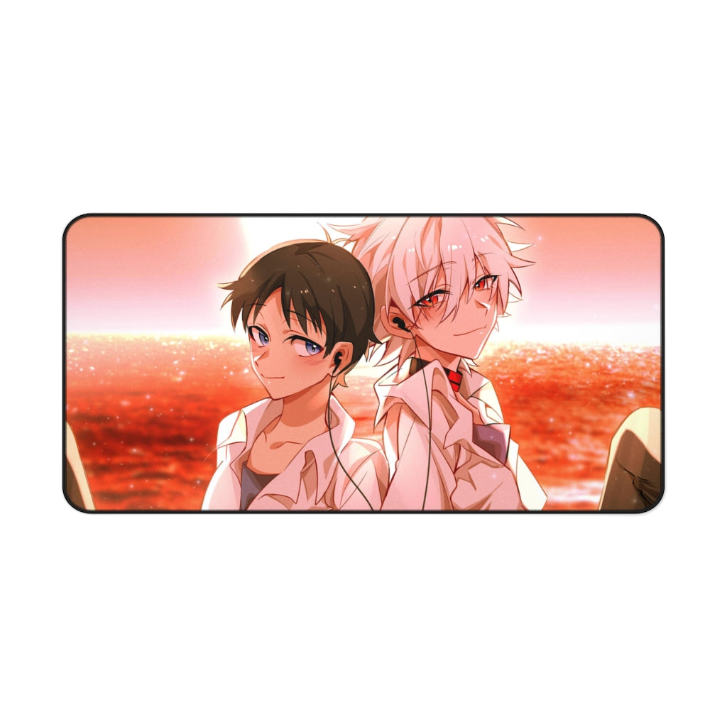 Neon Genesis Evangelion Shinji Ikari, Kaworu Nagisa Mouse Pad (Desk Mat)