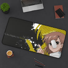 Load image into Gallery viewer, A Certain Scientific Railgun Mikoto Misaka Mouse Pad (Desk Mat) On Desk
