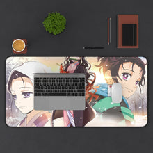 Cargar imagen en el visor de la galería, Nezuko Kamado Tanjiro Kamado Mouse Pad (Desk Mat) With Laptop
