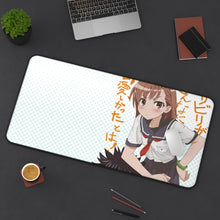 Charger l&#39;image dans la galerie, A Certain Scientific Railgun Mikoto Misaka Mouse Pad (Desk Mat) On Desk
