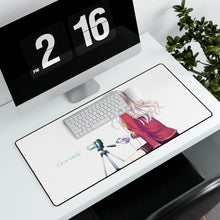 Charger l&#39;image dans la galerie, Nao Tomori sitting Mouse Pad (Desk Mat) With Laptop
